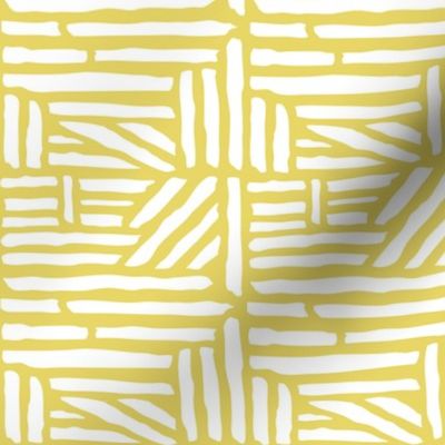 Driftwood - Geometric Citron Yellow