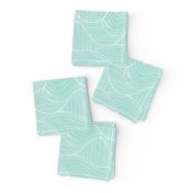 Dunes - Geometric Waves Stripes Light Aqua Regular Scale