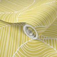 Dunes - Geometric Waves Stripes Citron Yellow Regular Scale