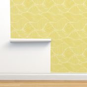 Dunes - Geometric Waves Stripes Citron Yellow Regular Scale