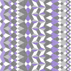 Across the  Lavender Valley - Vertical Stripes