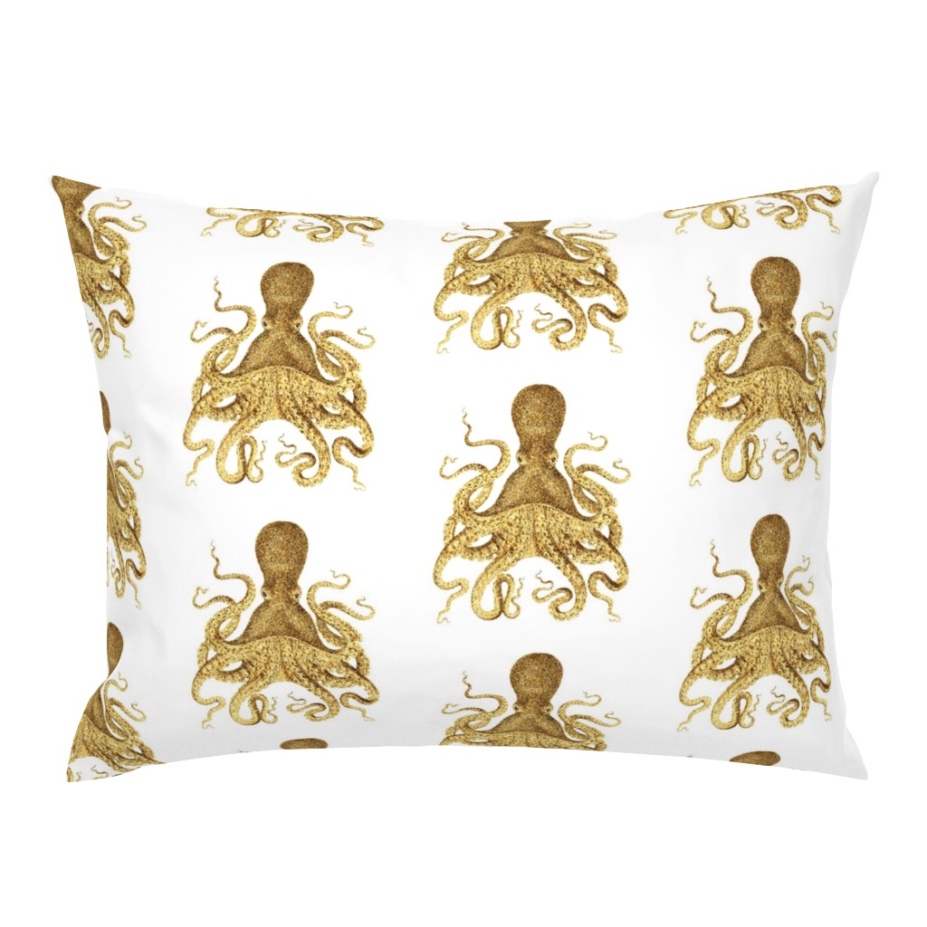 Gold Glitter Octopus