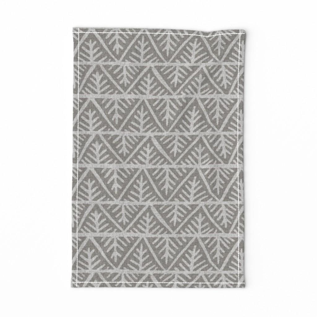 Textured Mudcloth in Gray