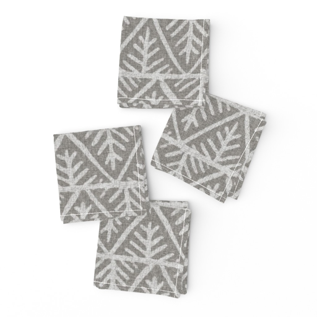 Textured Mudcloth in Gray