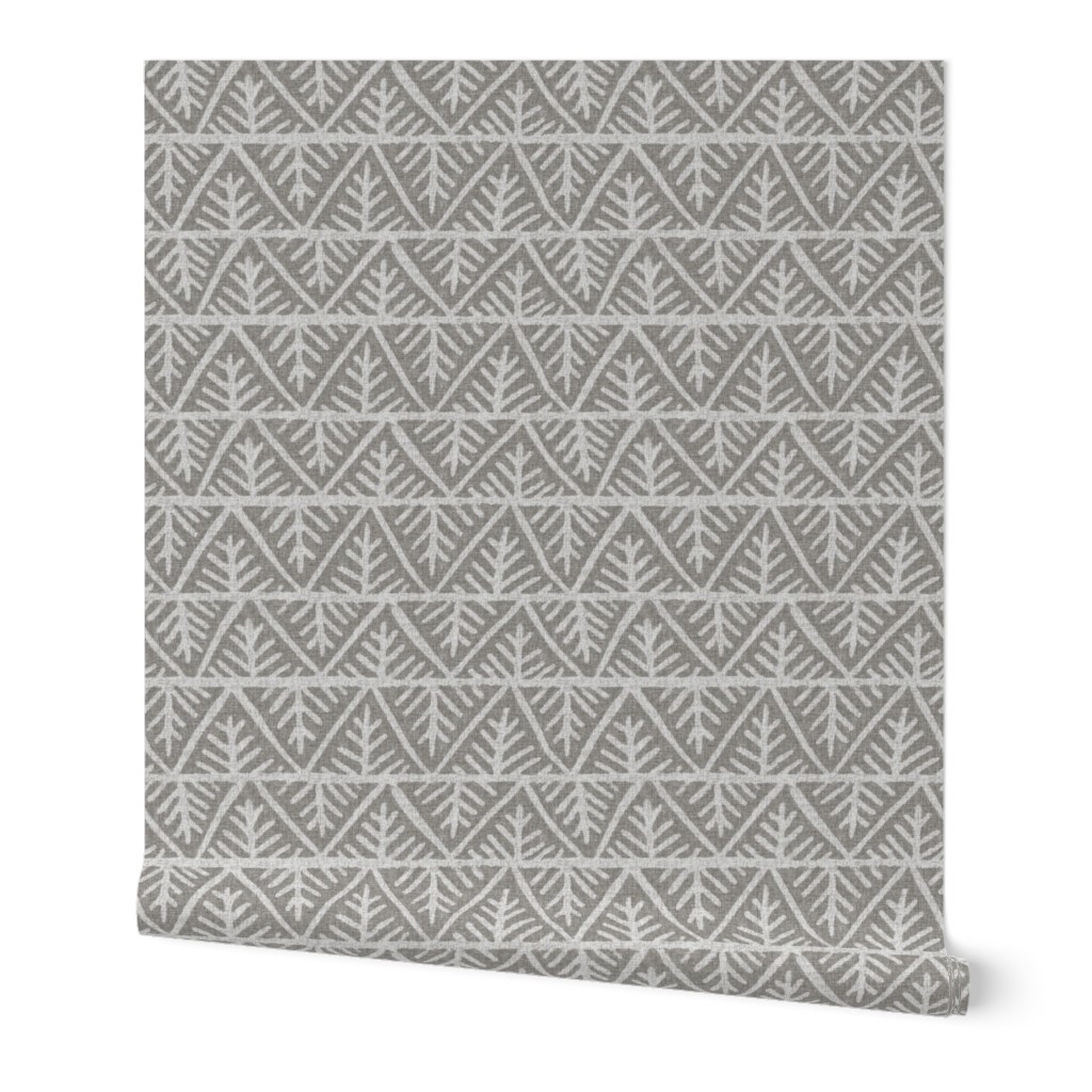 Textured Mudcloth in Gray