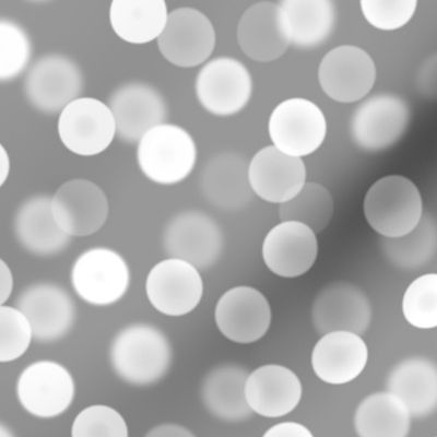 bokeh polka dots - silver