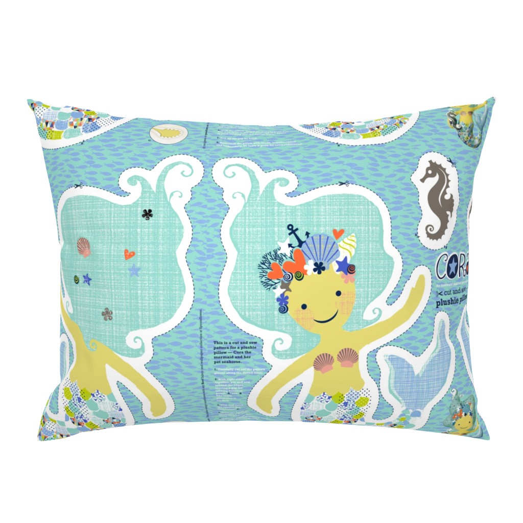 CORA the mermaid plushie pillow