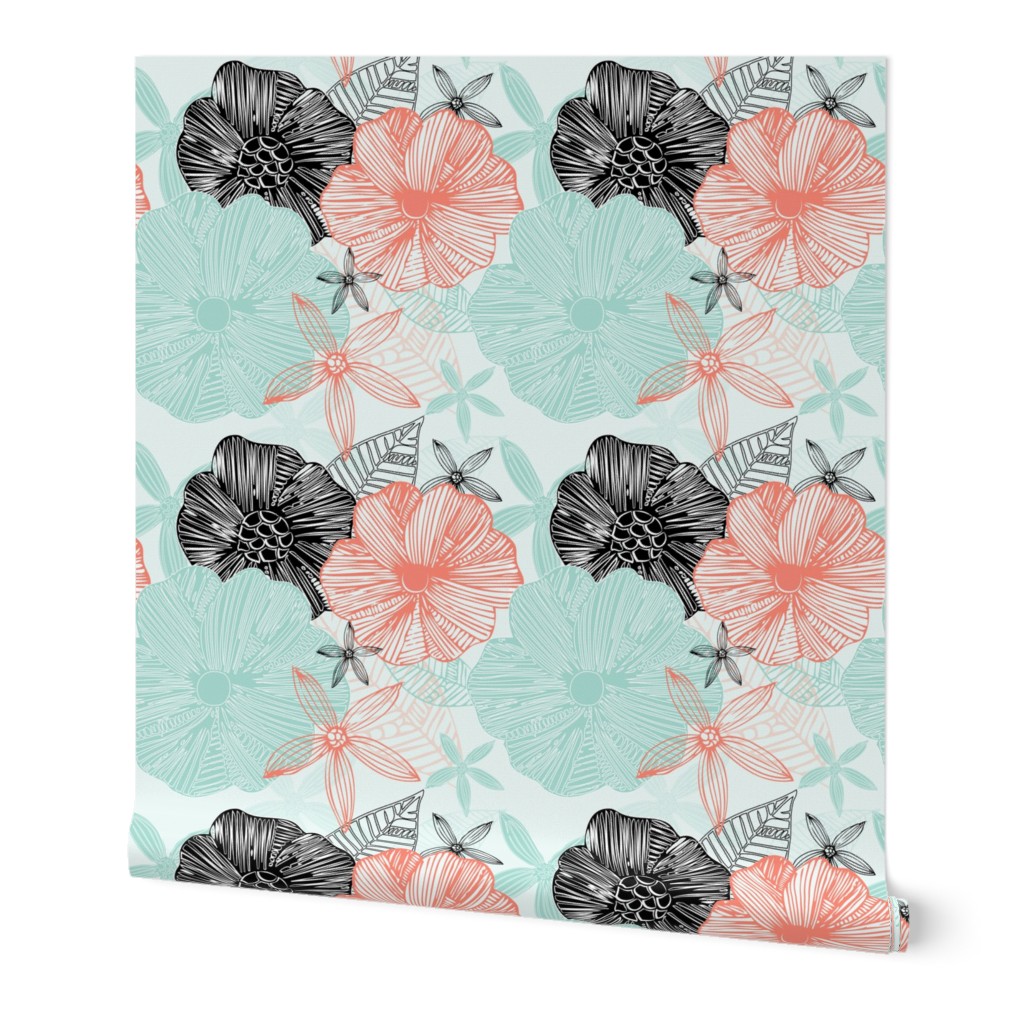 Coral-floral-pattern 