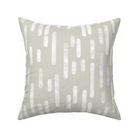 White on Beige Inky Rounded Lines Pattern