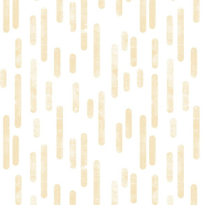 Pale Yellow on White Inky Rounded Lines Pattern