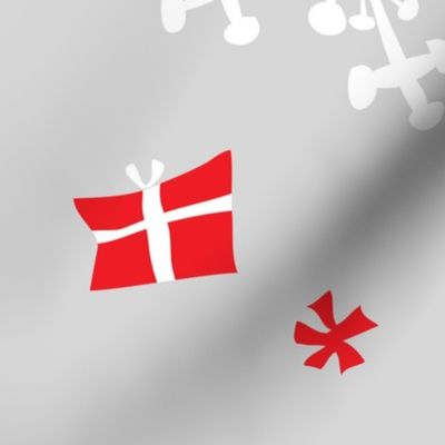 Retro Danish snowflakes and gifts