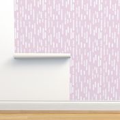 White on Dusty Pink Inky Rounded Lines Pattern