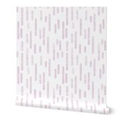 Dusty Pink on White Inky Rounded Lines Pattern