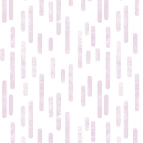 Dusty Pink on White Inky Rounded Lines Pattern