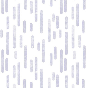 Dusty Purple on White Inky Rounded Lines Pattern