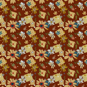 Flower_and_Squares_Brown