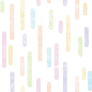 Pastel Large Scale Inky Rounded Lines Pattern
