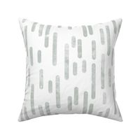 Light Gray Green on White Inky Rounded Lines Pattern