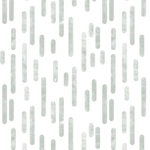 Light Gray Green on White Inky Rounded Lines Pattern