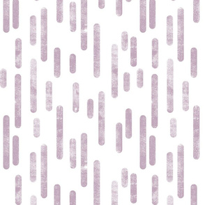 Mauve on White Inky Rounded Lines Pattern