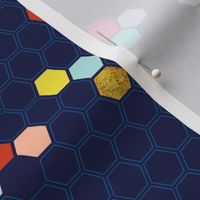 Pixie Hexies* (Jackie Blue) || hexagons & glitter