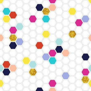 Pixie Hexies* || hexagons & glitter