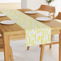 Bright Yellow on White Inky Rounded Lines Pattern