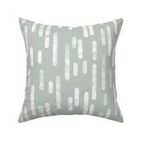 White on Light Gray Green Inky Rounded Lines Pattern