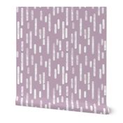 White on Mauve Inky Rounded Lines Pattern