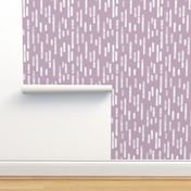 White on Mauve Inky Rounded Lines Pattern