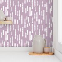 White on Mauve Inky Rounded Lines Pattern