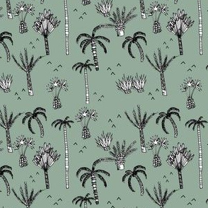 palm tree jungle green - elvelyckan
