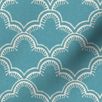 Tangier in Aqua Linen