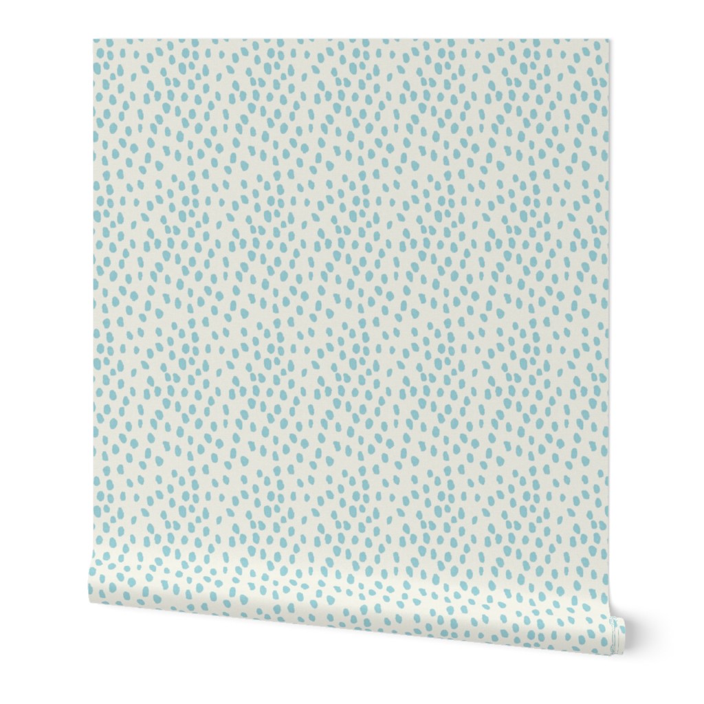 Printemps in Aqua and Cream Linen