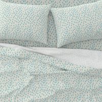 Printemps in Aqua and Cream Linen