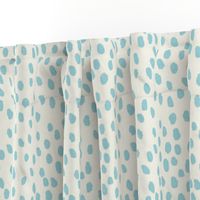 Printemps in Aqua and Cream Linen