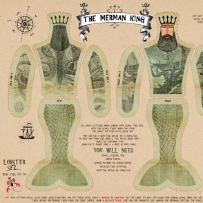 The Merman King (Cut and Sew Pattern)