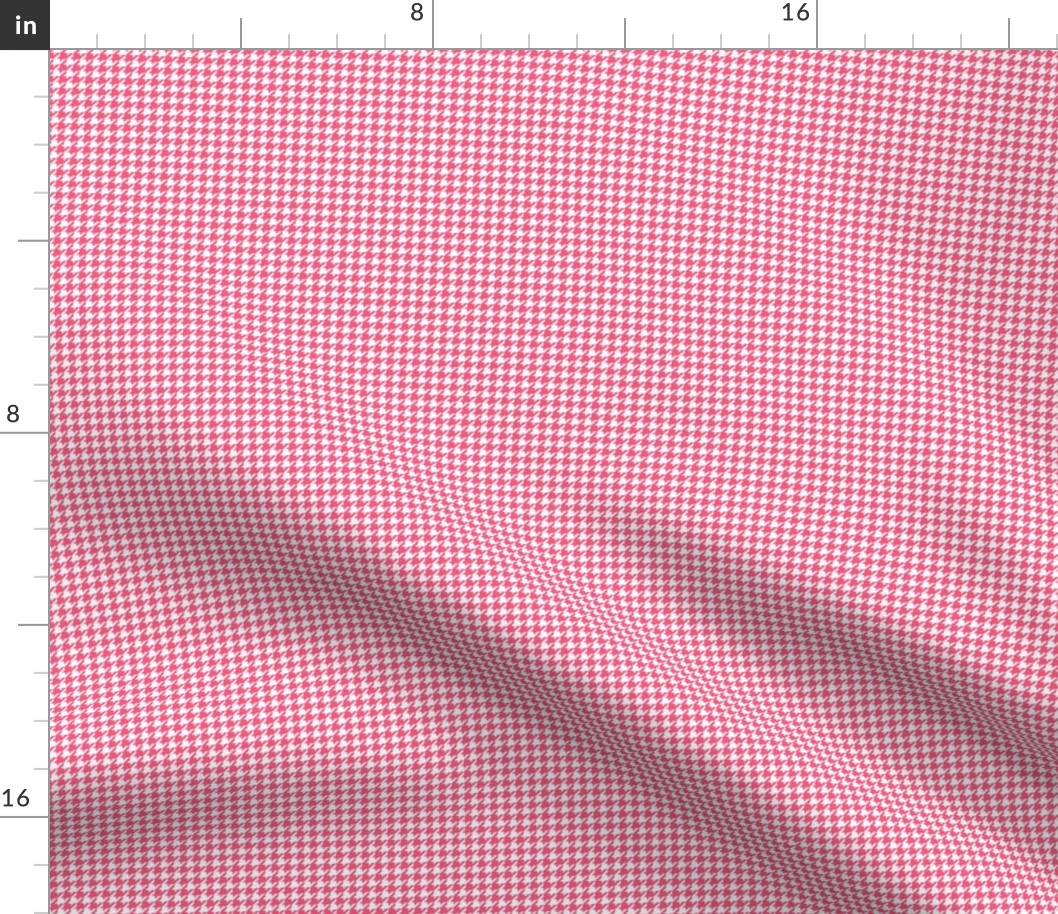houndstooth tiny hot pink