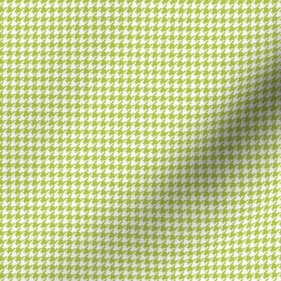 houndstooth tiny lime green