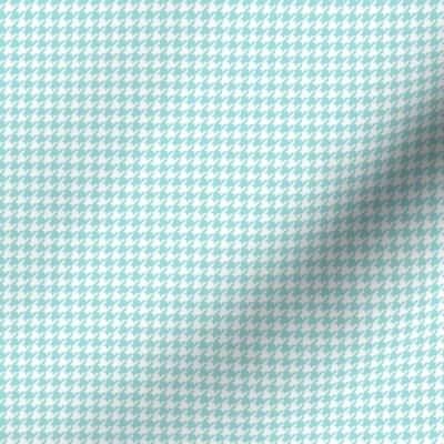 houndstooth tiny light teal