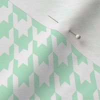 houndstooth ice mint green