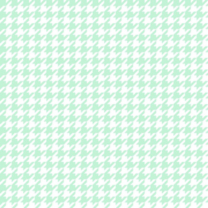 houndstooth ice mint green