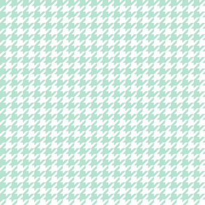 houndstooth mint green