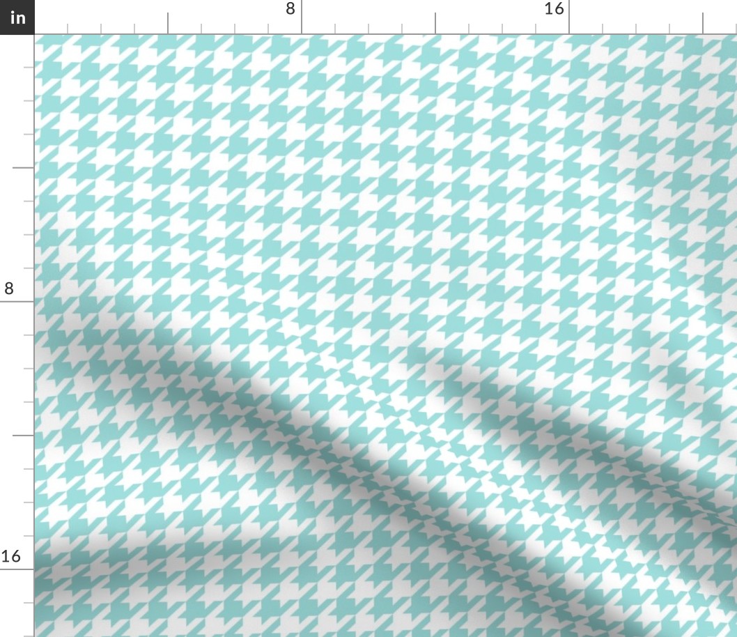 houndstooth light teal