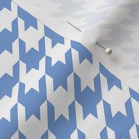 houndstooth cornflower blue