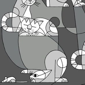 Cubist cats (large)