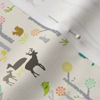 Woodland Deer Light Gray