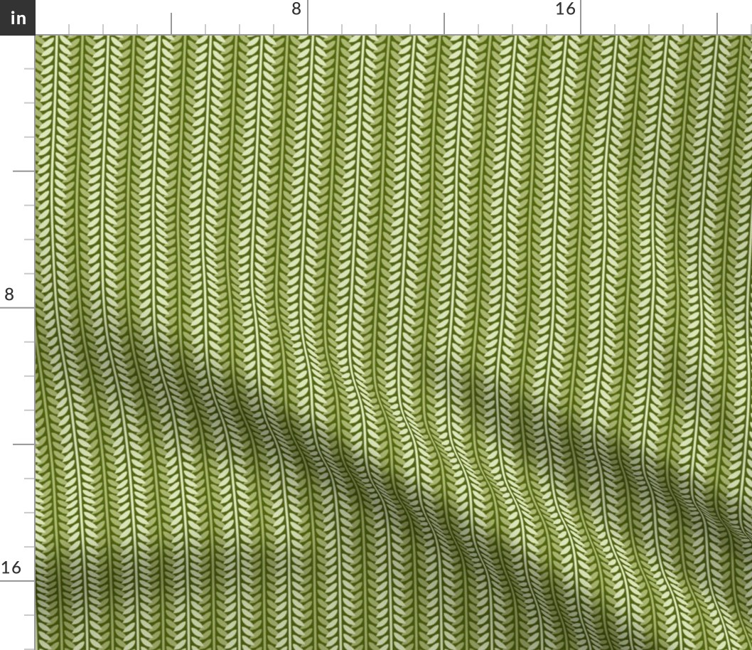 Willow Branch Stripe - Green