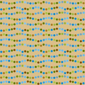 Dotted Waves Caramel
