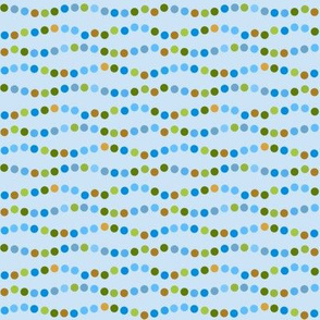 Dotted Waves Blue